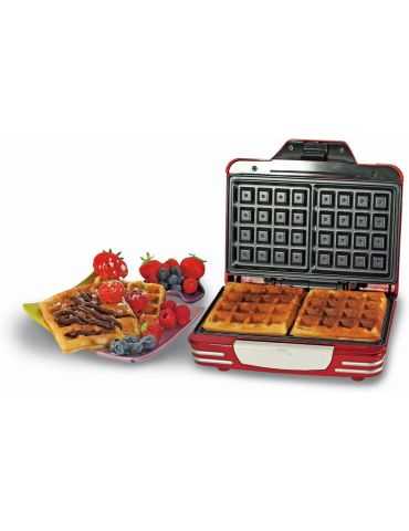 Ambiano "Ariete 187" Waffle Maker Party Time Machine pour gaufres couleur rouge