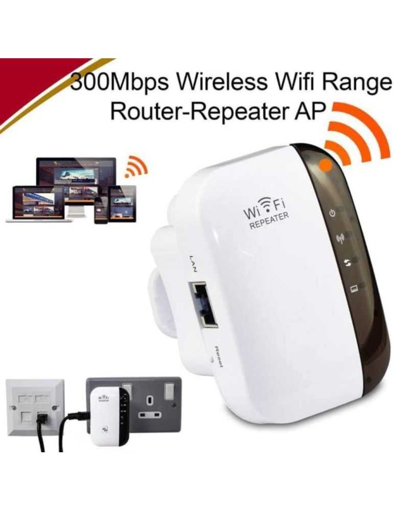Amplificateur répeteur signal wifi cable reseau rj45 lan pour modem routeur